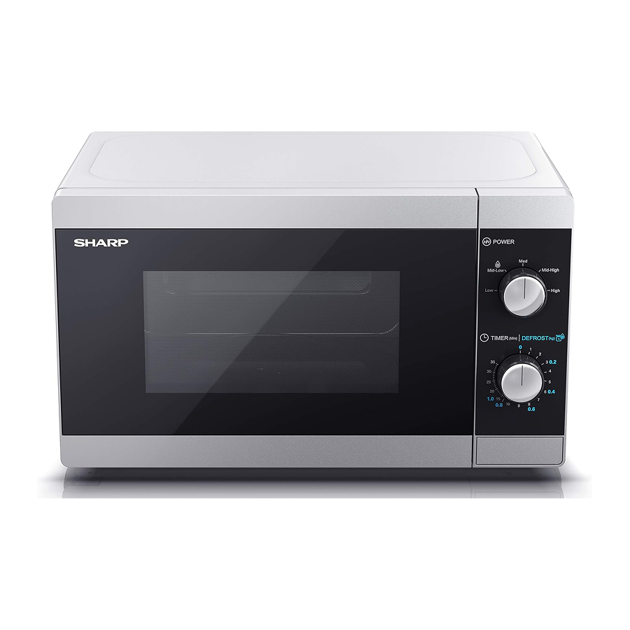 Sharp Mikrodalga Fırın – 20 Litre, Gümüş - YC-MS01U-S
