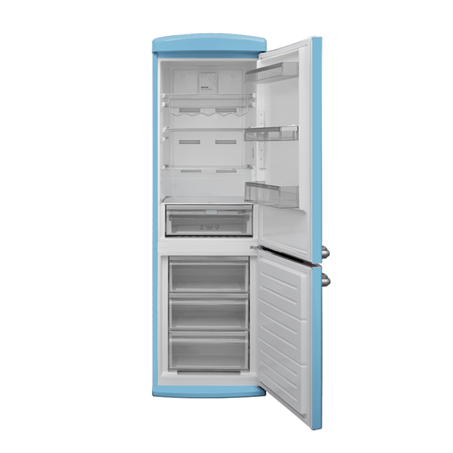 FINLUX FNYPML373RM 373 Lt Alttan Donduruculu Retro Vintage Mavi Buzdolabı