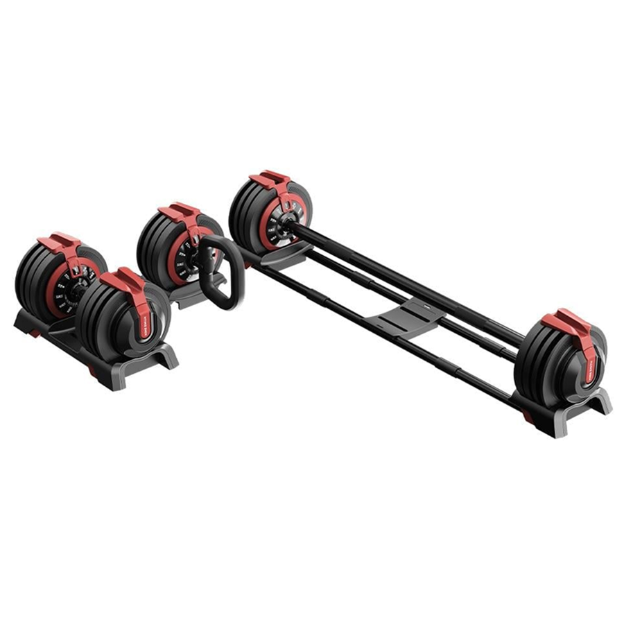 KingSmith Mekanik Ayarlı 24KG  Dambıl, Kettlebell, Halter Seti (3ü1  Arada)