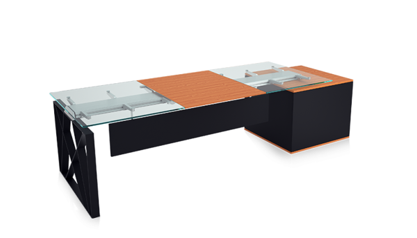 Gordion Yönetici Takımı (Kesonlu Masa) Gordion Kesonlu Masa Sağ 320cm