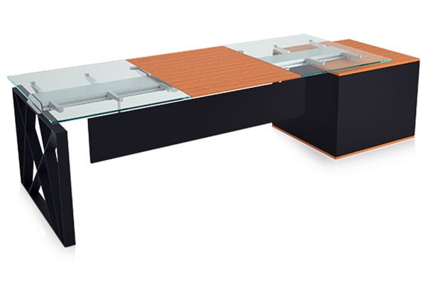 Gordion Yönetici Takımı (Kesonlu Masa) Gordion Kesonlu Masa Sağ 280cm