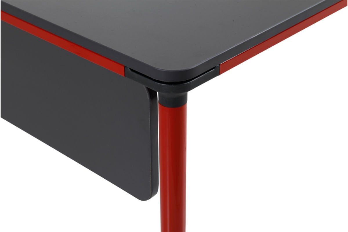 Orbit Masa Orbit Kırmızı Ayak Siyah Üst - Orbit 140cm