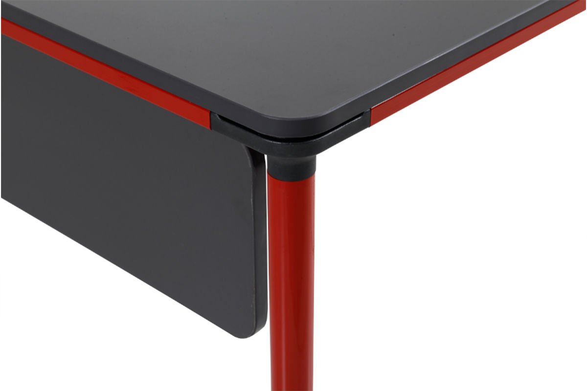 Orbit Masa Orbit Kırmızı Ayak Siyah Üst - Orbit 160cm