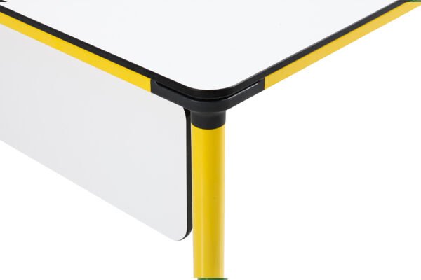 Orbit Masa Orbit Sarı Ayak, Beyaz Üst - Orbit 160cm