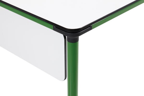 Orbit Masa Orbit Yeşil Ayak, Beyaz Üst - Orbit 180cm