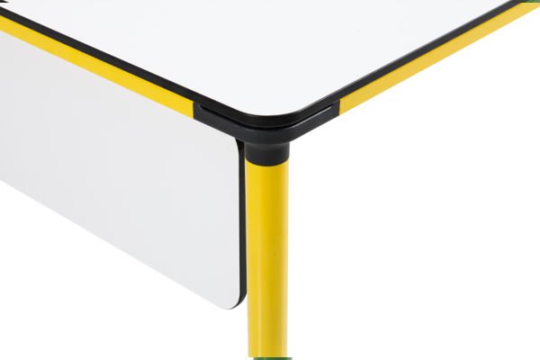 Orbit Masa Orbit Sarı Ayak, Beyaz Üst - Orbit 180cm