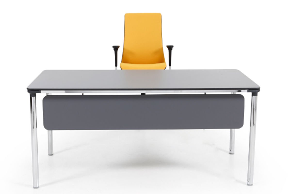 Orbit Masa Orbit Krom Ayak, Gri Üst - Orbit 180cm