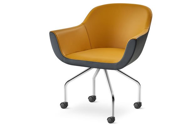 RS 6001 Tekli Bekleme Koltuğu Krom Ayak