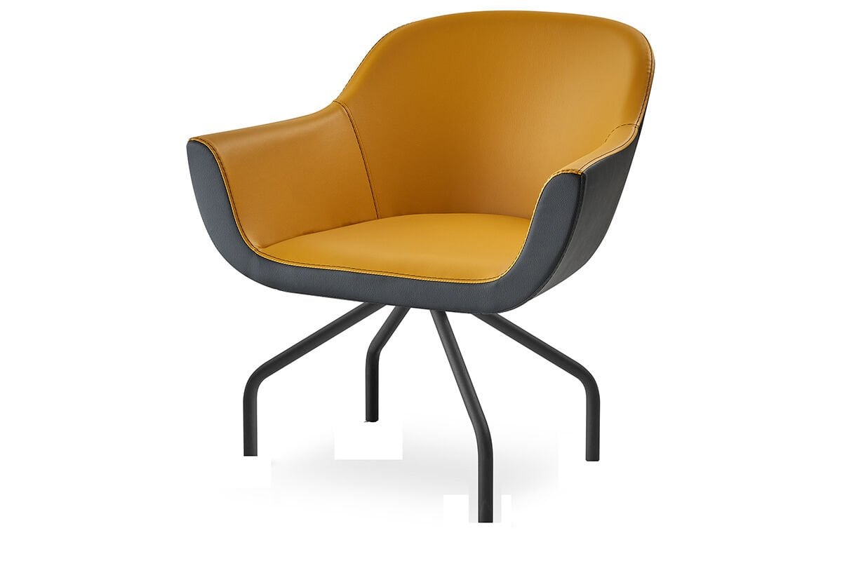 RS 6002 Tekli Bekleme Koltuğu Siyah Ayak