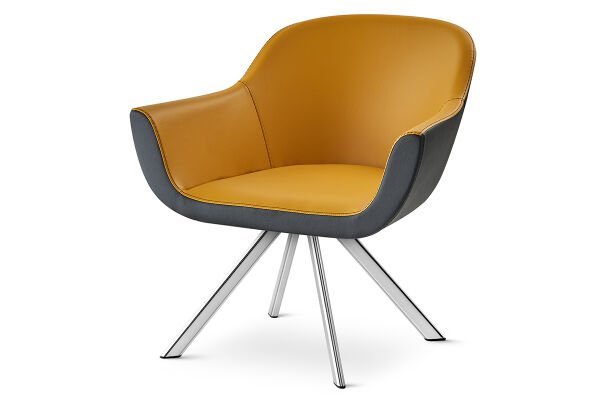 RS 6003 Tekli Bekleme Koltuğu Krom Ayak