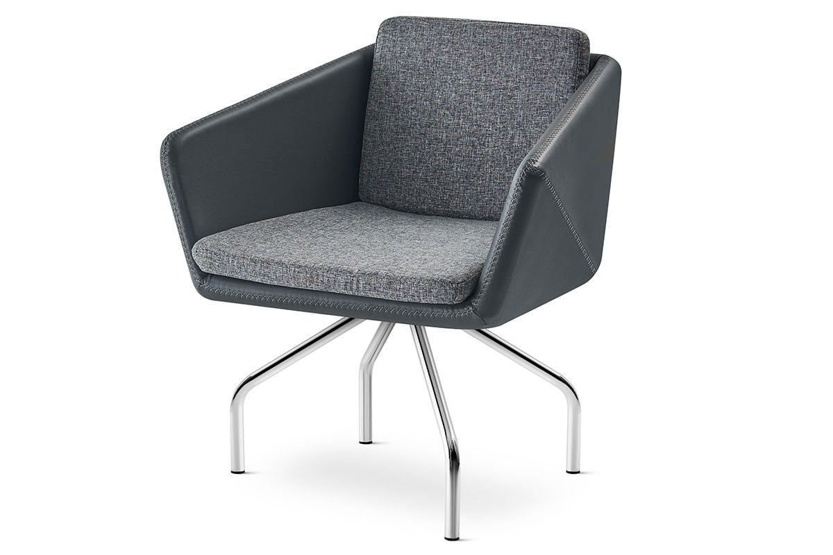 RS 5092 Tek'li Bekleme Koltuğu Krom Ayak