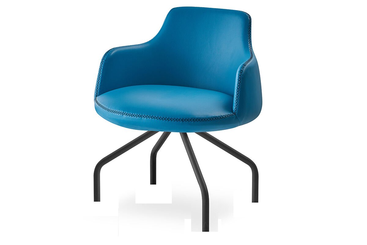 RS 5072 Tekli Bekleme Koltuğu Siyah Ayak