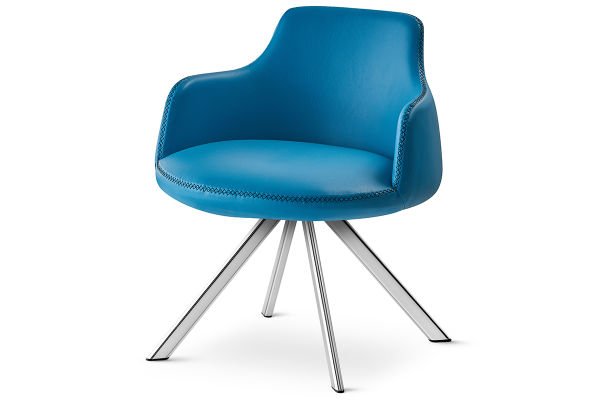 RS 5073 Tekli  Bekleme Koltuğu Krom Ayak