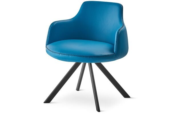 RS 5073 Tekli  Bekleme Koltuğu Siyah Ayak