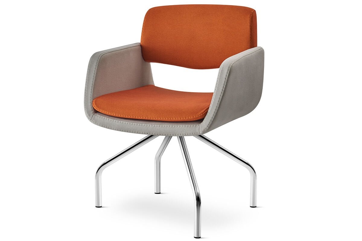 RS 5052 Tekli Bekleme Koltuğu Krom Ayak