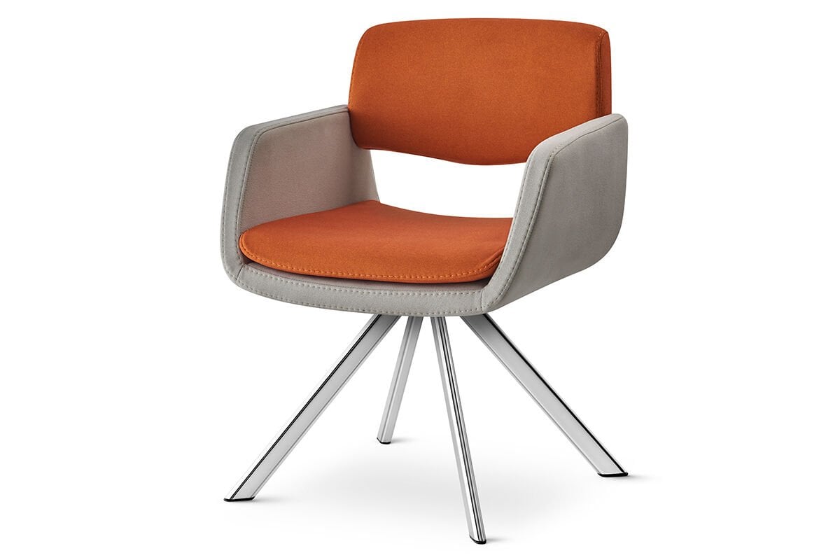 RS 5053 Tekli Bekleme Koltuğu Krom Ayak