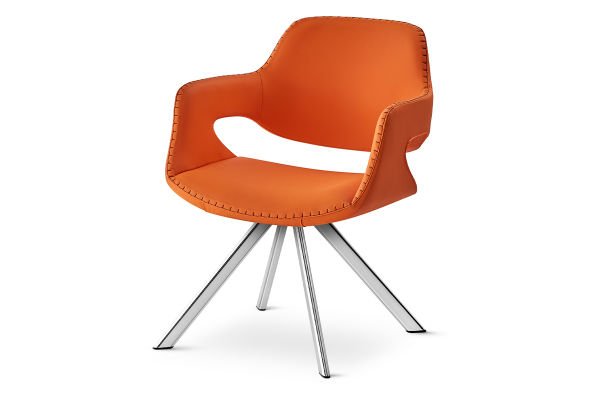 RS 5043 Tekli Bekleme Koltuğu Krom Ayak