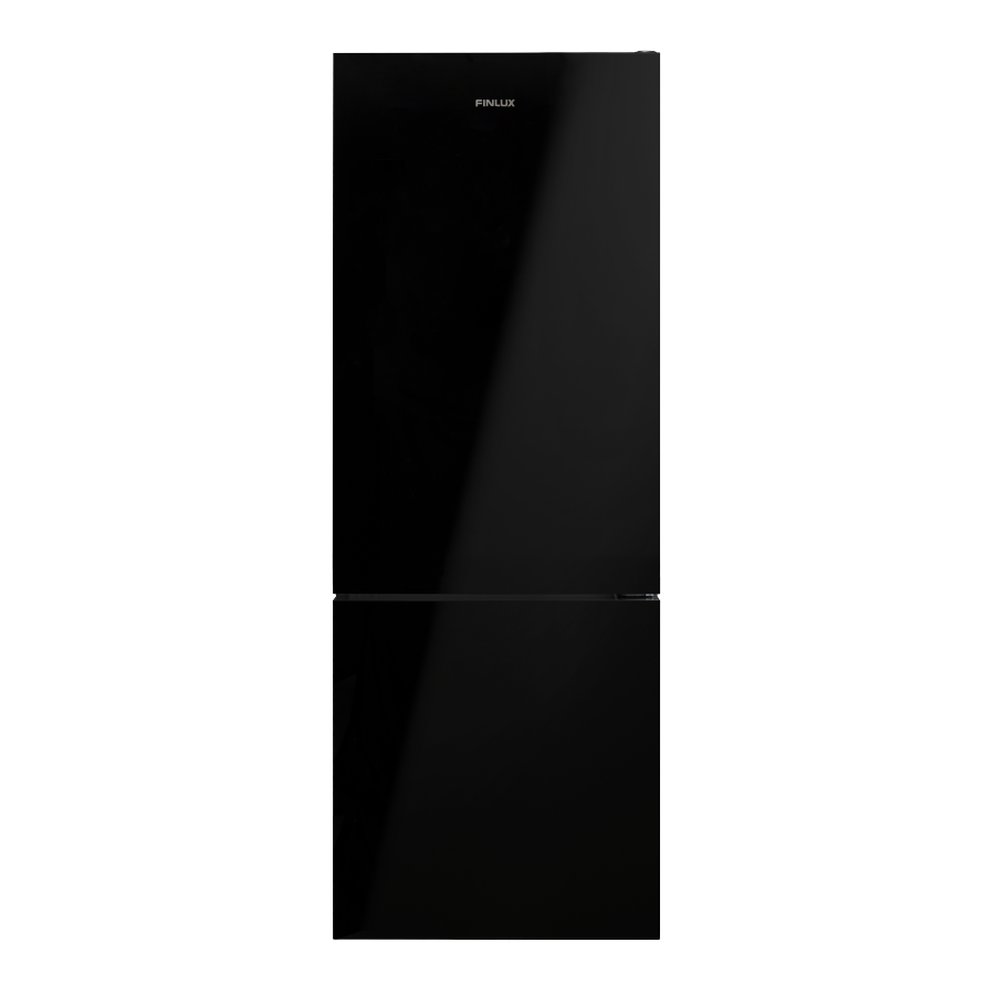 FINLUX 461 Lt Alttan Donduruculu Siyah Cam Buzdolabı - FRB461NF70GB