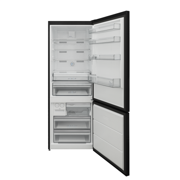FINLUX 461 Lt Alttan Donduruculu Siyah Cam Buzdolabı - FRB461NF70GB
