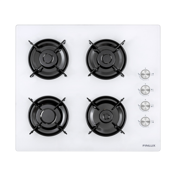 FINLUX 4 Gözlü Beyaz Cam Ocak - FGH60GLW