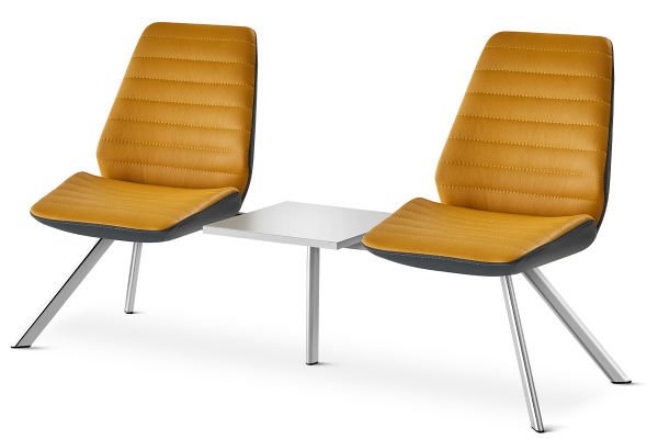 RS 5025 İkili, Sehpalı Bekleme Koltuğu Krom Ayak