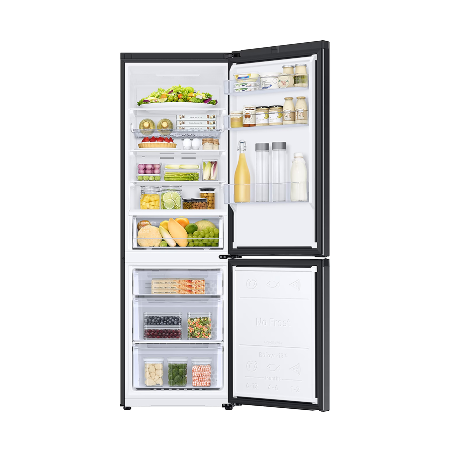 Samsung Alttan Donduruculu Buzdolabı – 344 L, Siyah - RB34C672DBN/EF