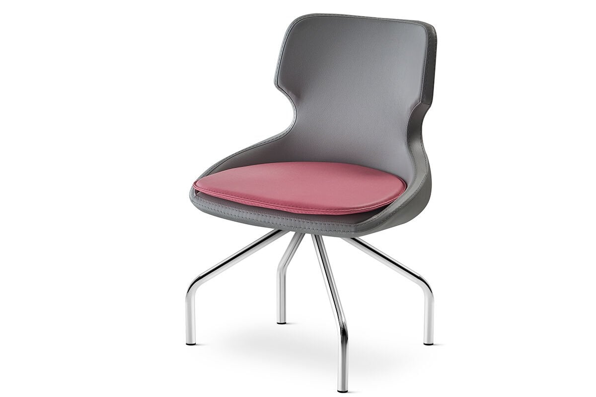 RS 5012 Tekli Bekleme Koltuğu Krom Ayak