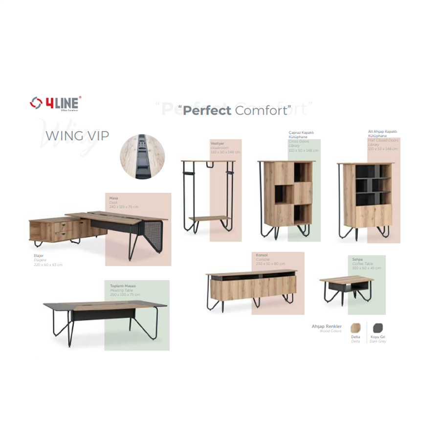 4LINE Perfect Comfort - WING VIP - Ofis Takımı