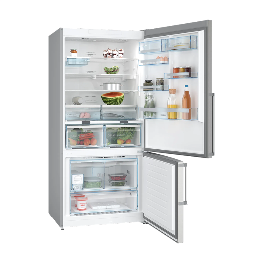 Bosch 619L Serie 6 No-Frost Kombi Çelik 186x86 Buzdolabı 619 LT - KGN86AI32U