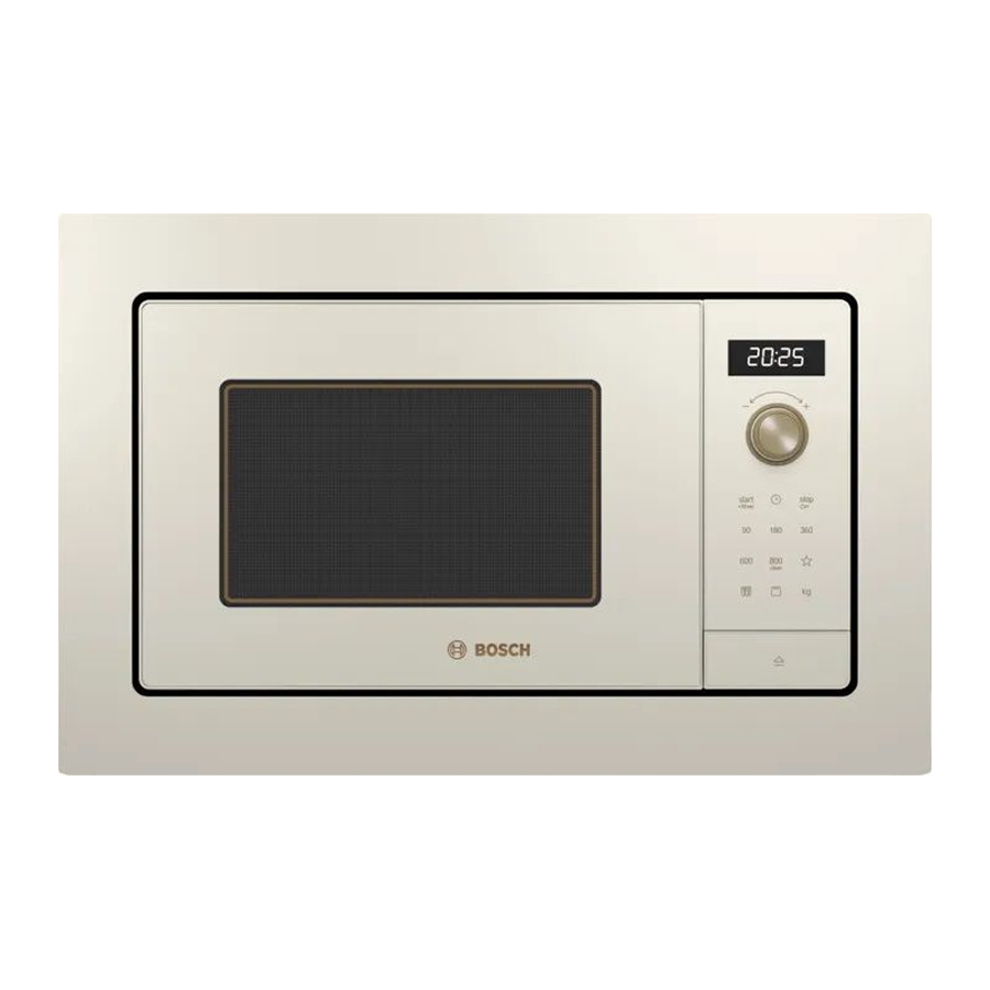 Bosch Serie 2 Ankastre Mikrodalga Fırın 59x38cm NeoClassic, İnci Beyazı -  BEL653MP3