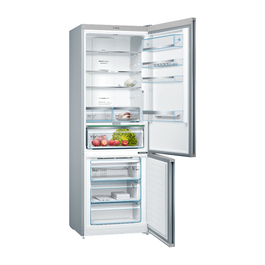 Bosch Serie 6 Alttan Donduruculu Buzdolabı 70 Cm Siyah Cam - KGN49LB30U