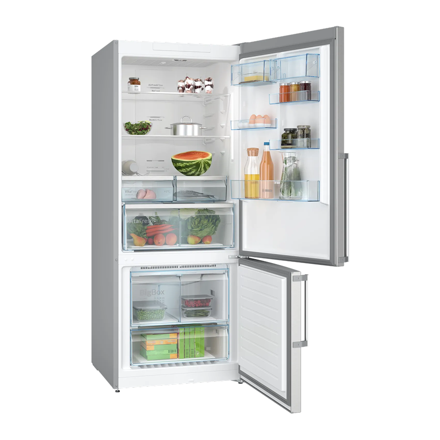 Bosch Serie 6 Alttan Donduruculu Buzdolabı 186x86cm Inox - KGN76CI30U