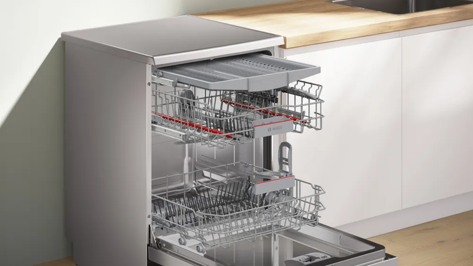 Bosch Serie 6 Solo Bulaşık Makinesi - 60 cm, Siyah - SMS4HMB62T