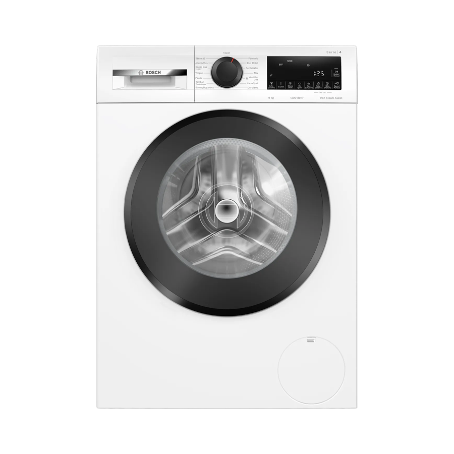 Bosch Serie 6 Çamaşır Makinesi 9 KG, 1200 Devir Beyaz - WGA242Z0TR