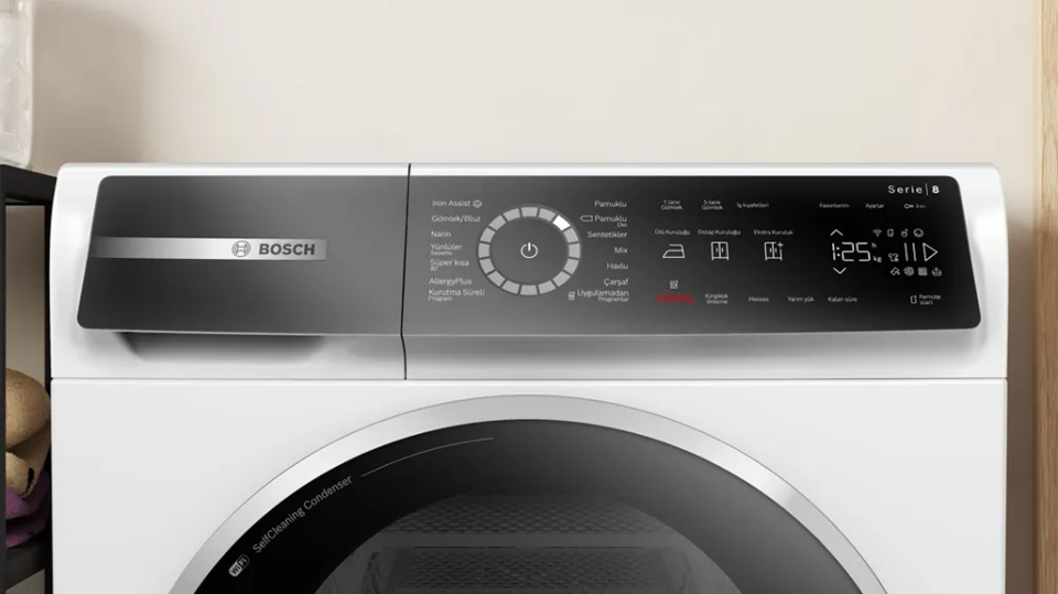 Bosch Serie 8 Isı Pompalı Kurutma Makinesi 9 KG, Beyaz - WQB245A0TR