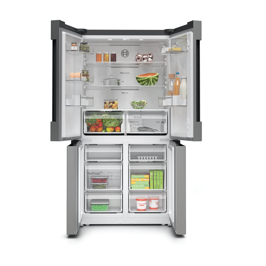 Bosch Gardırop Tipi Buzdolabı, Kolay Temizlenebilir Inox, Total No Frost KFN96VPEA