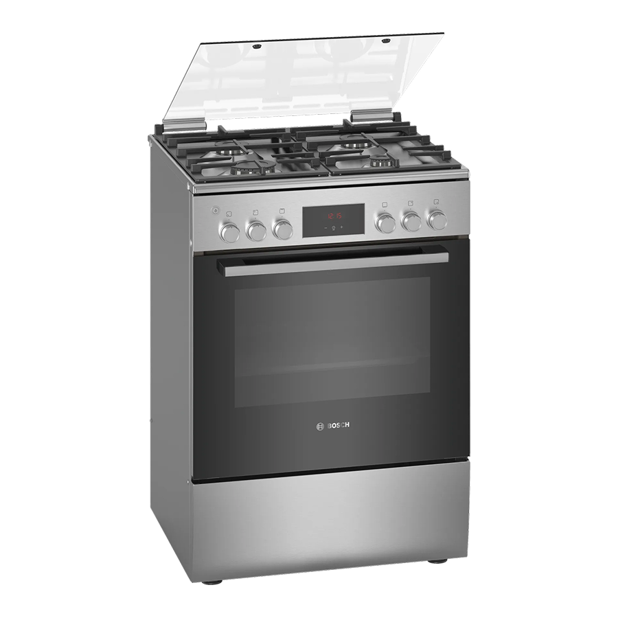Bosch Series 4 Gazlı Ocaklı Fırın Paslanmaz Çelik - HGB330E50Q