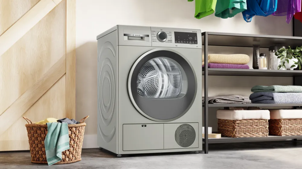 Bosch Serie 4 Isı Pompalı Kurutma Makinesi 9 KG Gümüş - WQG2410TTR