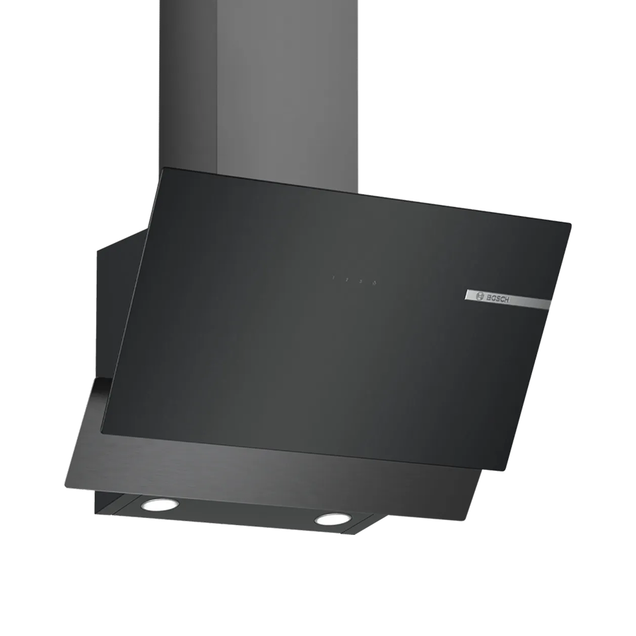 Bosch Serie 4 Duvar Tipi Davlumbaz 60 cm Siyah Cam, Black Inox - DWK65AD30R