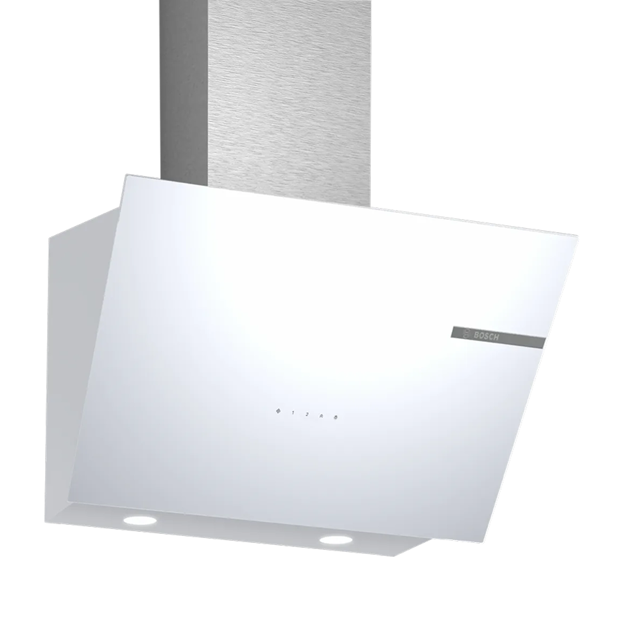 Bosch Serie 4 Duvar Tipi Davlumbaz 60 cm Beyaz Cam Yüzey, Beyaz - DWK66PJ20T