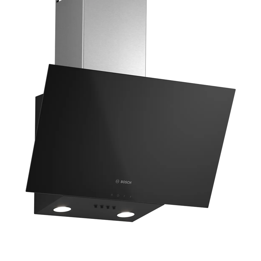 Bosch Serie 2 Duvar Tipi Davlumbaz 60 cm Siyah Cam, Siyah - DWK63PJ61T