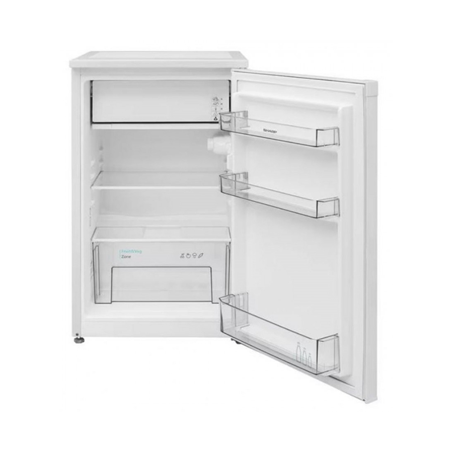 SHARP 90 Litre Statik Mini Buzdolabı - SJ-UE088T0W-EU90