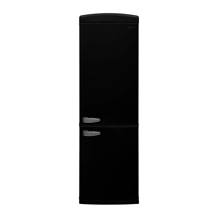 SHARP 331 Litre Retro Buzdolabı, Siyah - SJ-RA10RMXBD-EU