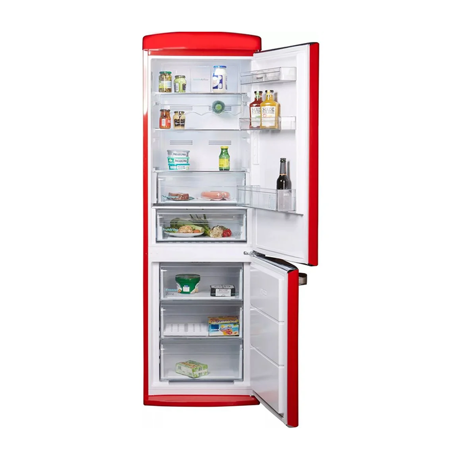SHARP 331 Litre Retro Buzdolabı, Kırmızı - SJ-RA10RMXRD