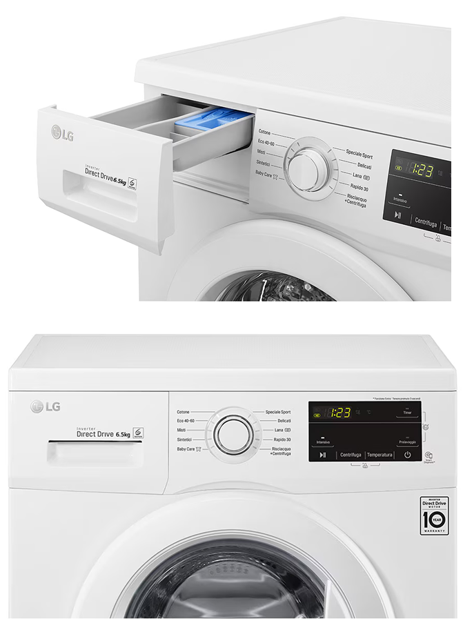 LG 6,5 KG - Slim Çamaşır Makinesi F2J3WN3WE